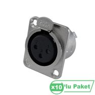 Losen LA1091 XLR 3-Pin 10'lu Dişi Soket Konnektör