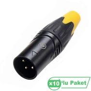 Losen LA1129BG XLR 3-Pin Gold Pins Erkek Konnektör