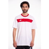 Lotto Lucca Tee Pl Kırmızı Beyaz Erkek T-Shirt