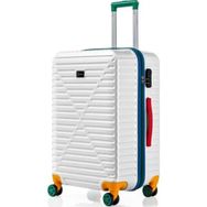 Louisiana Polo 1088 Beyaz %100 Polikarbon 4x2 Teker Orta Boy Valiz