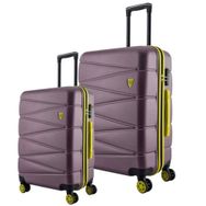 Louisiana Polo 1164 Rose 4x2 Teker Büyük ve Kabin Boy 2'li Valiz Seti