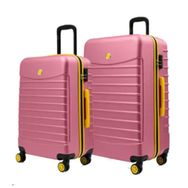 Louisiana Polo 1168 Pembe 2'li Büyük ve Orta Boy Valiz Seti