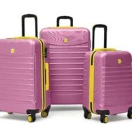 Louisiana Polo 1168 Pembe Büyük Orta ve Kabin Boy 3'lü Valiz Seti