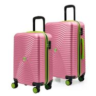 Louisiana Polo 1169 Pembe 2'li Orta Kabin Boy Valiz Seti