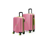 Louisiana Polo 1169 Pembe 2'li Orta ve Kabin Boy Valiz Seti