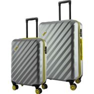 Louisiana Polo Gri 1165 4x2 Teker Büyük ve Kabin Boy 2'li Valiz Seti