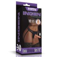 Lovetoy Easy Kumandalı Titreşimli Strapon Set 18 Cm Dildo