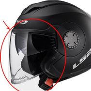 LS2 OF570 Siyah Kask Camı
