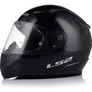 LS2 Rapid 2 Parlak Siyah Kapalı Motosiklet Kaskı