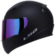 Ls2 Rapid Full Face Motosiklet Mat Siyah Gökkuşağı Vizörlü Kaskı