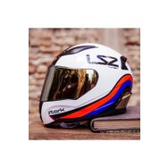 LS2 Rapıd Stark Beyaz Kırmızı Mavi Motorsiklet Kask