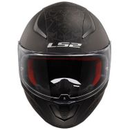 LS2 Rapid Takaroa Full Face Siyah Kırmızı Motosiklet Kaskı