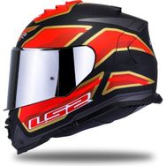 LS2 Storm 2 Foggy Foggy Mat Siyah Kırmızı Gri Cam Kask