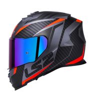 LS2 Storm Racer Full Face Mavi Kırmızı Motosiklet Kaskı