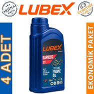 Lubex Rapidus 2T 1 Lt 4'lü 2 Zamanlı Motosiklet Yağı
