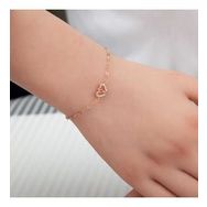 Lucky Gümüş Rose Birleşmiş Kalpler Kadın Bileklik