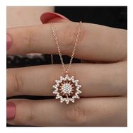 Lucky Gümüş Rose Güneş Kadın Kolye