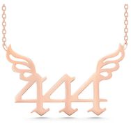 Lucky Life 925 Ayar Gümüş Rose 444 Melek Sayısı Kadın Kolye