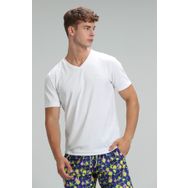 Lufian 111020145 Beyaz Tuna Modern Grafik Erkek T- shirt