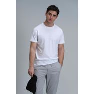 Lufian 111020191 Gold Beyaz Erkek T-shirt