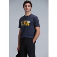 Lufian 111020192 June Antrasit Modern Grafik Erkek T-Shirt