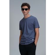 Lufian 111020203 Junya Mavi Erkek T-shirt