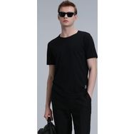 Lufian 111020203 Junya Siyah Erkek T-shirt