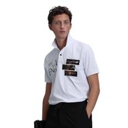 Lufian 111040178 Beyaz Polo Yaka Erkek T-shirt