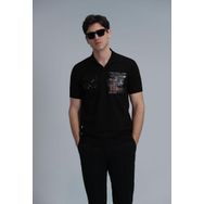 Lufian 111040178 Siyah Polo Erkek T-shirt