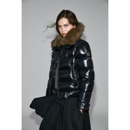 Lufian 122120041 Siyah Daisy Kaz Tüyü Kadın Mont