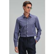 Lufian Benjamin Lacivert Smart Slim Fit Erkek Gömlek