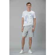 Lufian Klausı Modern Grafik Beyaz Erkek T-shirt