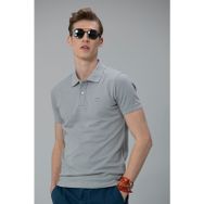 Lufian Laon Spor Polo Gri Erkek T-Shirt