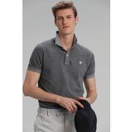 Lufian Vernon Spor Polo Gri Erkek T-Shirt
