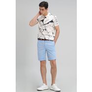 Lufian Zegler Slim Fit Mavi Spor Erkek Chino Şort