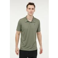 Lumberjack 4M M-CT461 Sherman Haki Yeşil Koyu Pola Yaka Erkek T-shirt