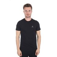 Lumberjack Ct102 Düz Siyah Bisiklet Yaka Erkek T-Shirt