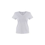 Lumberjack Ct132 Basıc Modal V Neck Beyaz Kadın T-Shirt