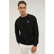 Lumberjack MB SN75 C NECK SW 6FX Siyah Erkek Sweatshirt