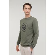 Lumberjack Ml Nedcamo-B 16KHK08 3PR Haki Erkek Sweatshirt
