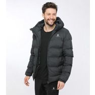 Lumberjack SN22 Nolan Coat Kapüşonlu Siyah Erkek Mont