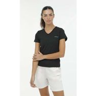Lumberjack W-CT132 Siyah V Yaka Basic Kadın T-shirt
