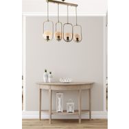 Lumexx Ahu 4'lü Sıralı Bal Camlı Eskitme Sarkıt