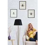 Lumexx Kelebek Eskitme Prizma Siyah Abajurlu Lambader
