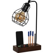 Lumexx Lila Metal Kafesli Masa Lambası