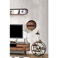 Lumexx Plüton Ceviz Metal Başlıklı Lambader
