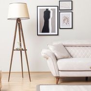 Lumexx Pramit Açık Hasır Tripod Ceviz Lambader