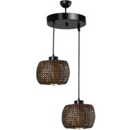Lumexx Tıger 2'li Tepsili Ceviz Rattan Sarkıt
