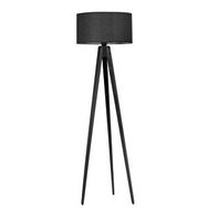 Lumexx Tripod Siyah Silindir Siyah Abajurlu Lambader