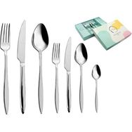 Luna Cucina Lorena 84 Parça Gümüş Çatal Kaşık Bıçak Takımı